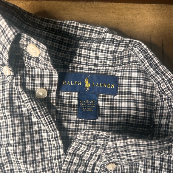 Polo Ralph Lauren Shirt Women’s XL Black Button Down - Picture 4 of 8